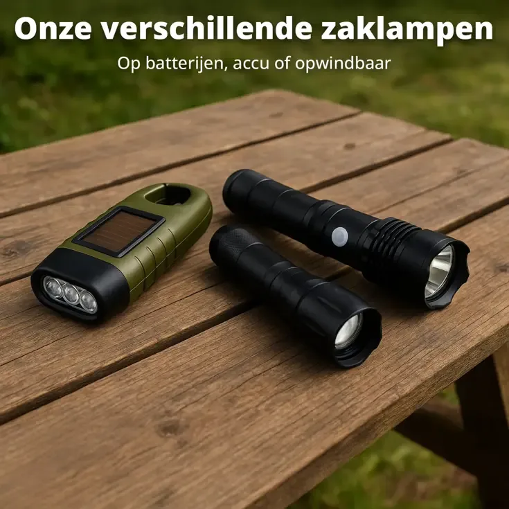 2 pack Solar Survival Flashlight - Zaklamp — foto 3