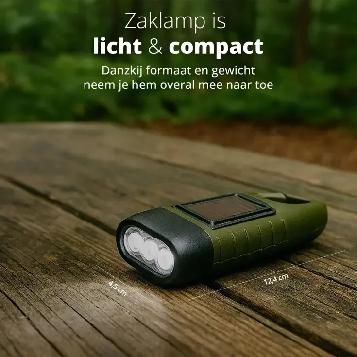 2 pack Solar Survival Flashlight - Zaklamp — foto 4
