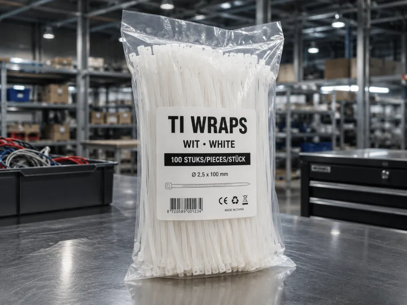 TIE WRAPS  - 300×4,8 MM – TRANSPARANT 100 STUKS
