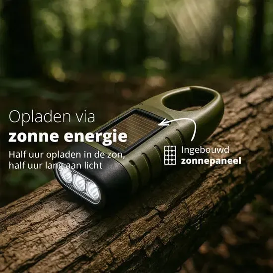 2 pack Solar Survival Flashlight - Zaklamp — foto 7