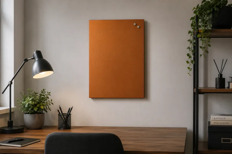 Glazen magneetbord Metalic koper