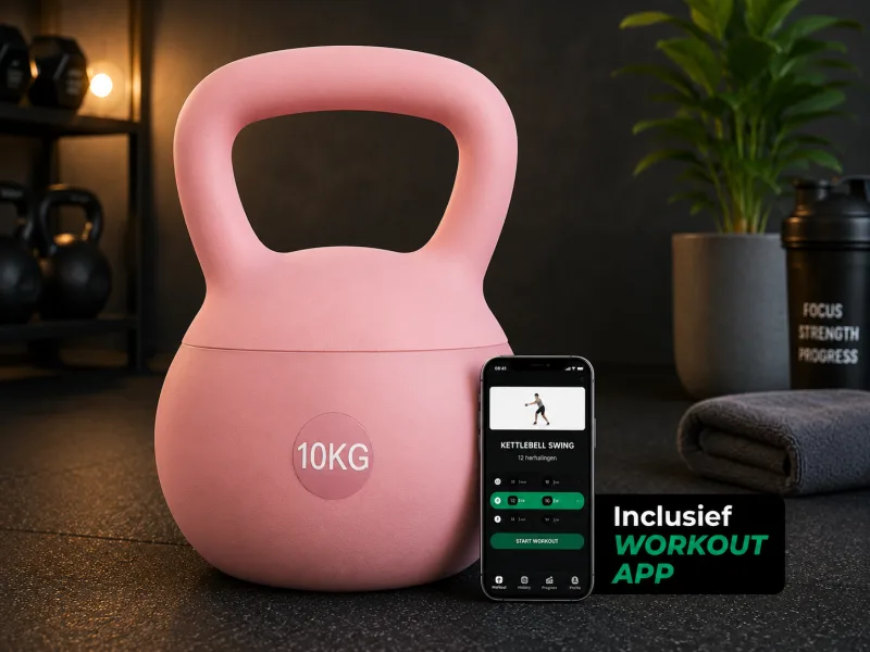 Kettlebel Roze 10 kg — foto 5