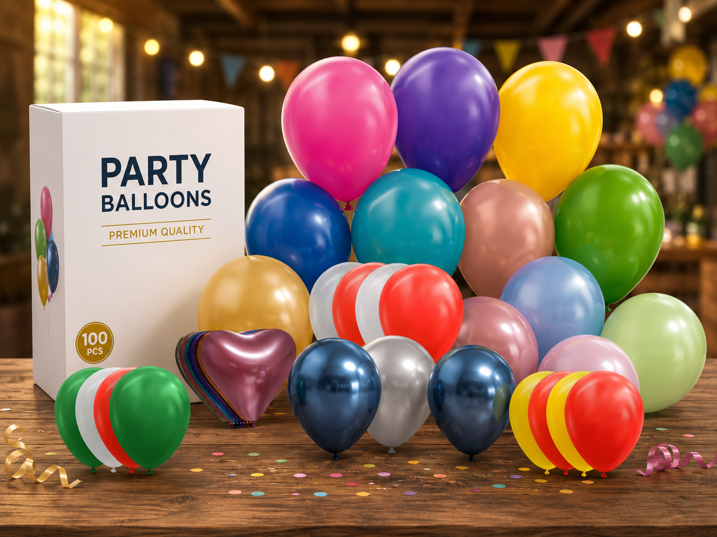 Mix doos met 500 ballonnen